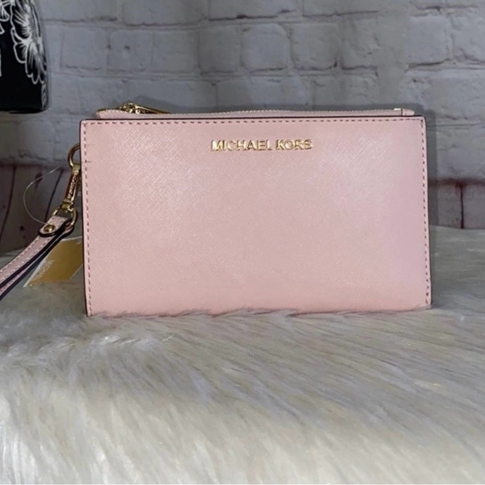 Michael Kors SANDRINE STUD Crossbody/JET SET TRAVEL Wallet 2pc Set - Picture 6 of 8